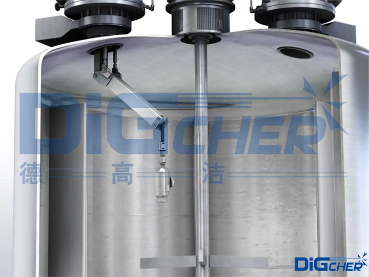 化工密閉式反應釜自動清洗系統
