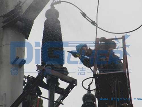 絕緣子污穢干冰清洗